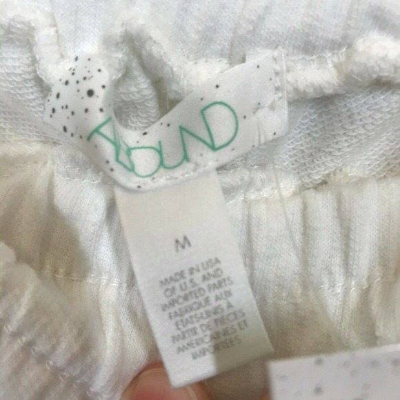 Abound Womens White Elastic Waist Slash Pockets Drawstring Jogger Pant Size M - Picture 5 of 7